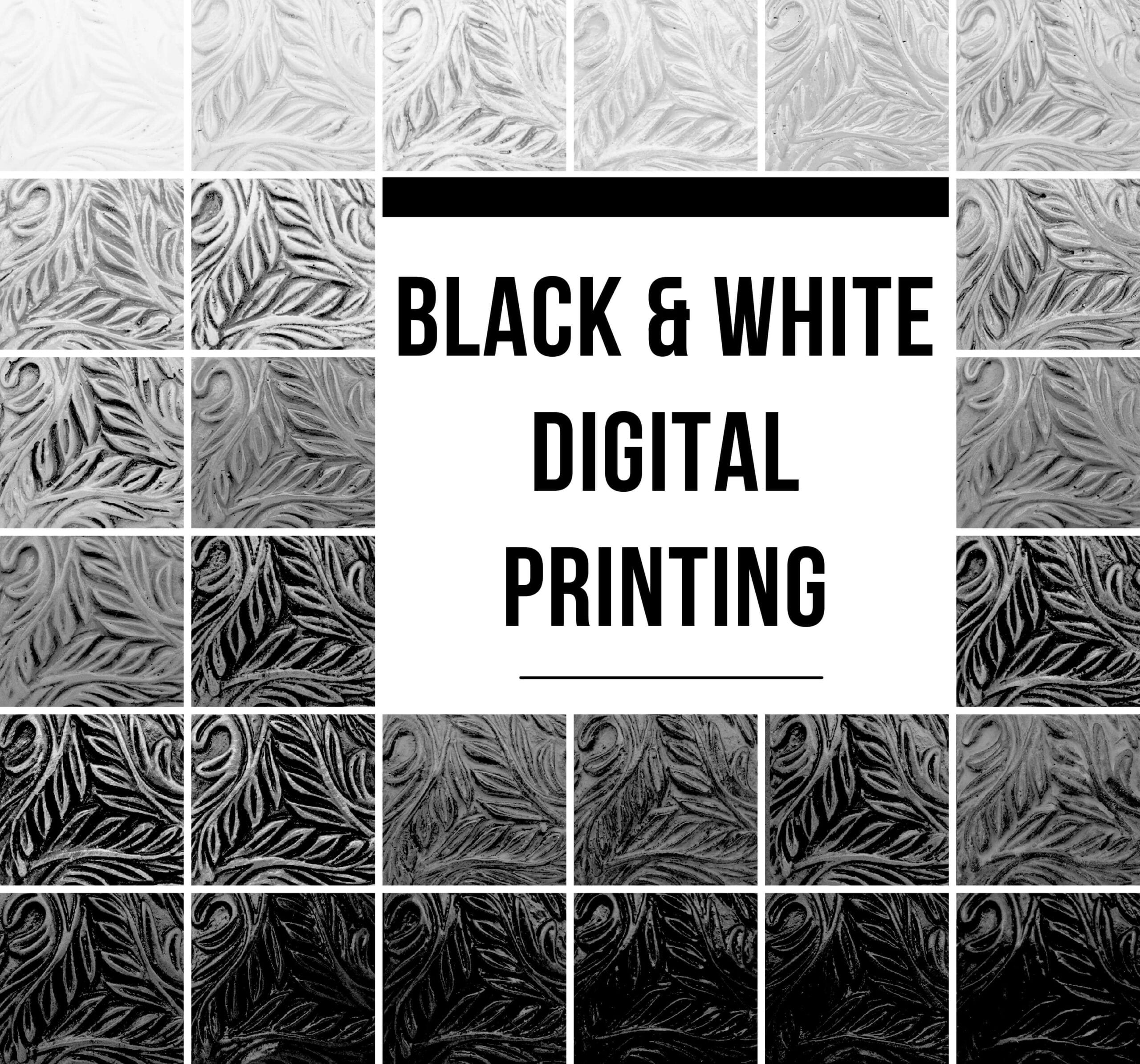 Black & white digital printing