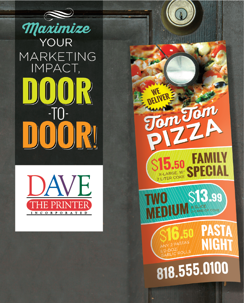 Dave the Printer can Create any Design or Style Door Hanger