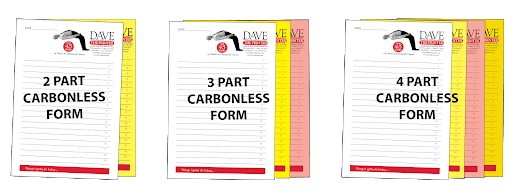 Carbonless Forms Printing: 2 to 4-Part Forms