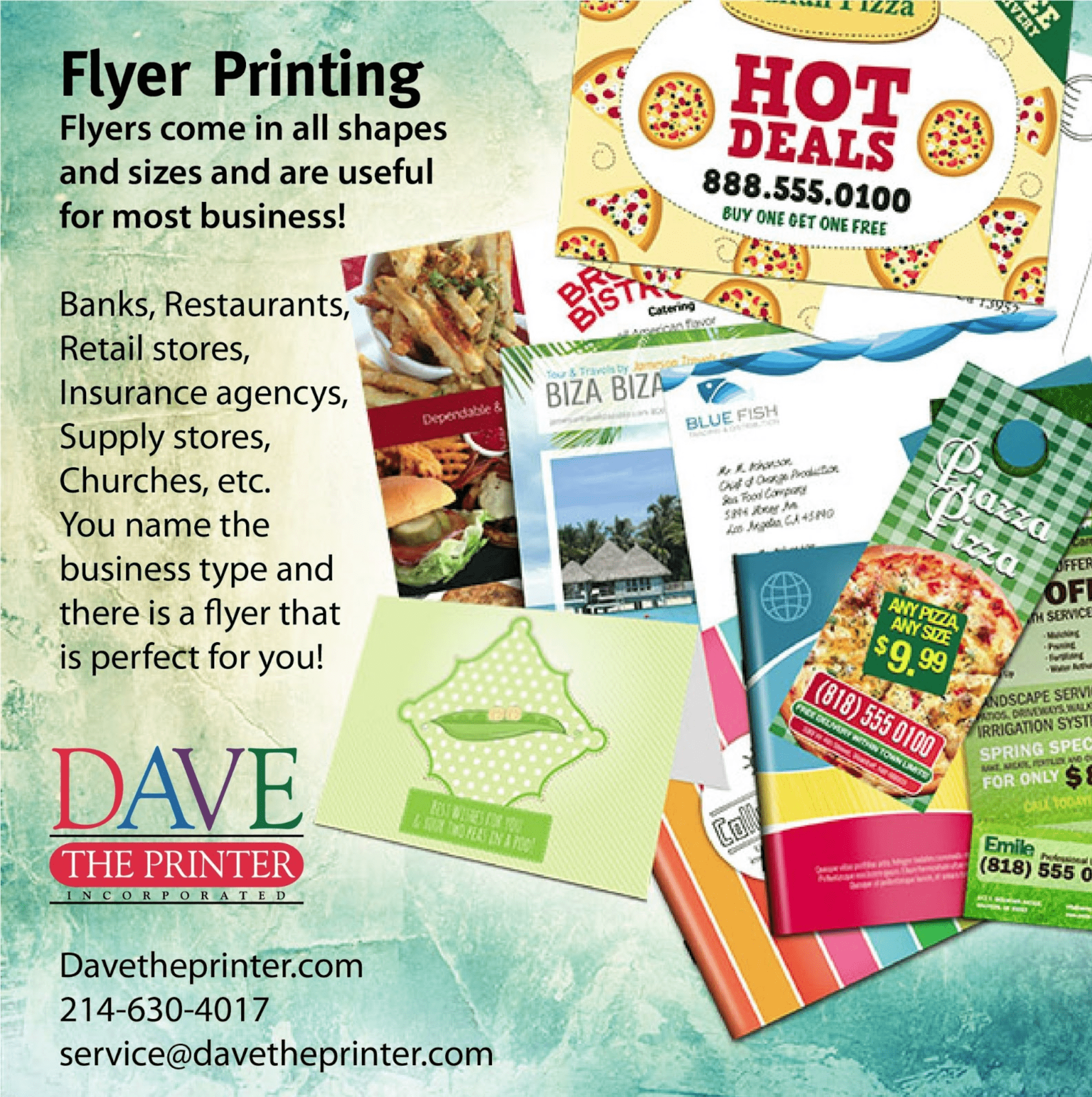 Flyer printing deals services