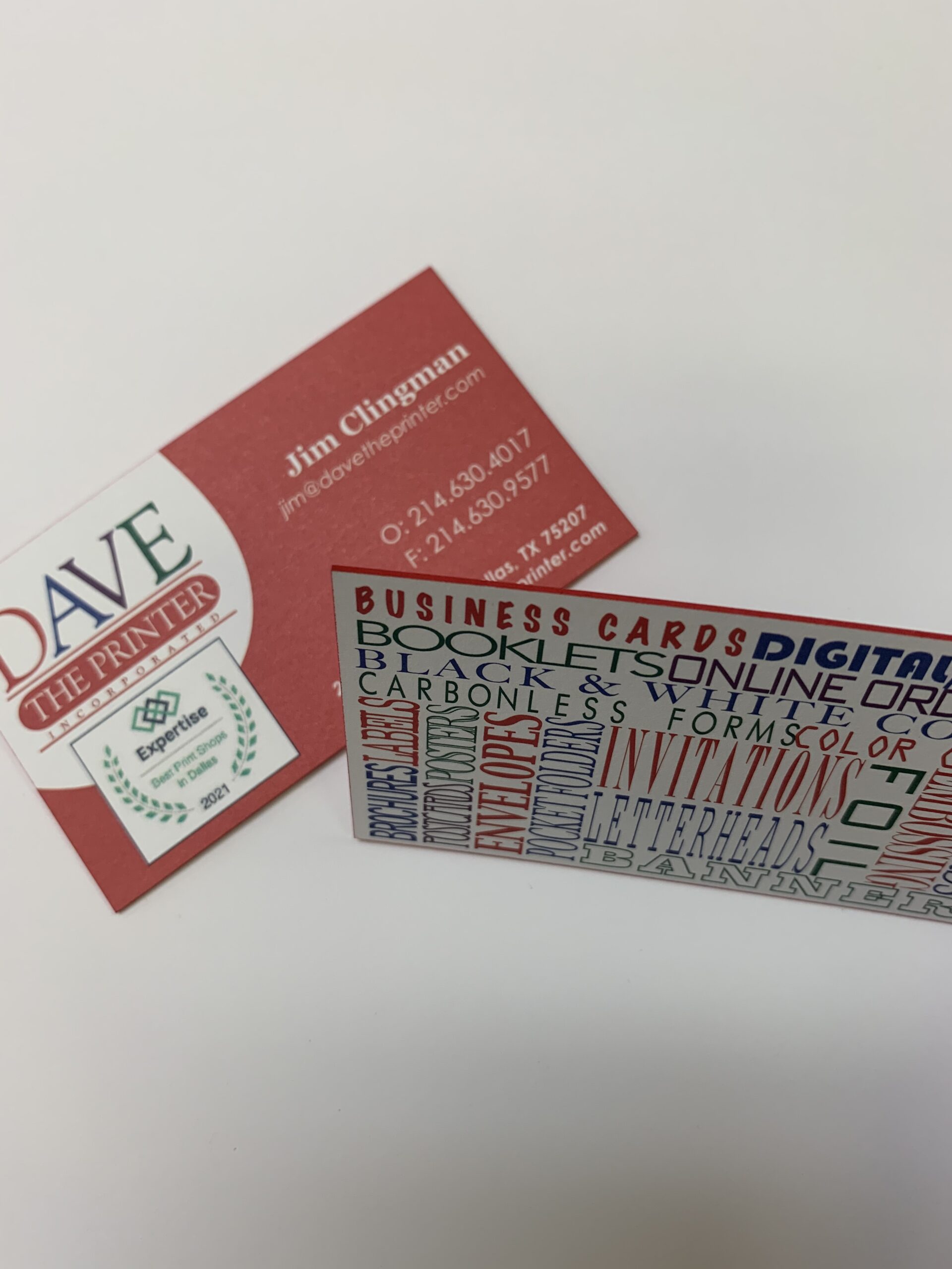 Dave the Printer Business Cards