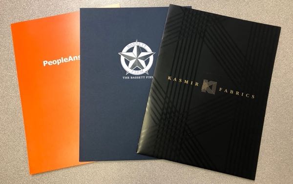 Pocket Folders Printed by Dave the Printer