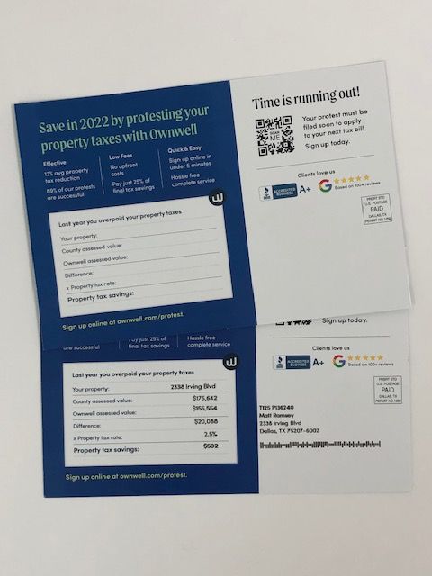 Direct Mail Example by Dave the Printer