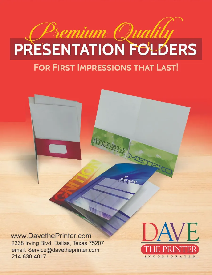presentation folder example