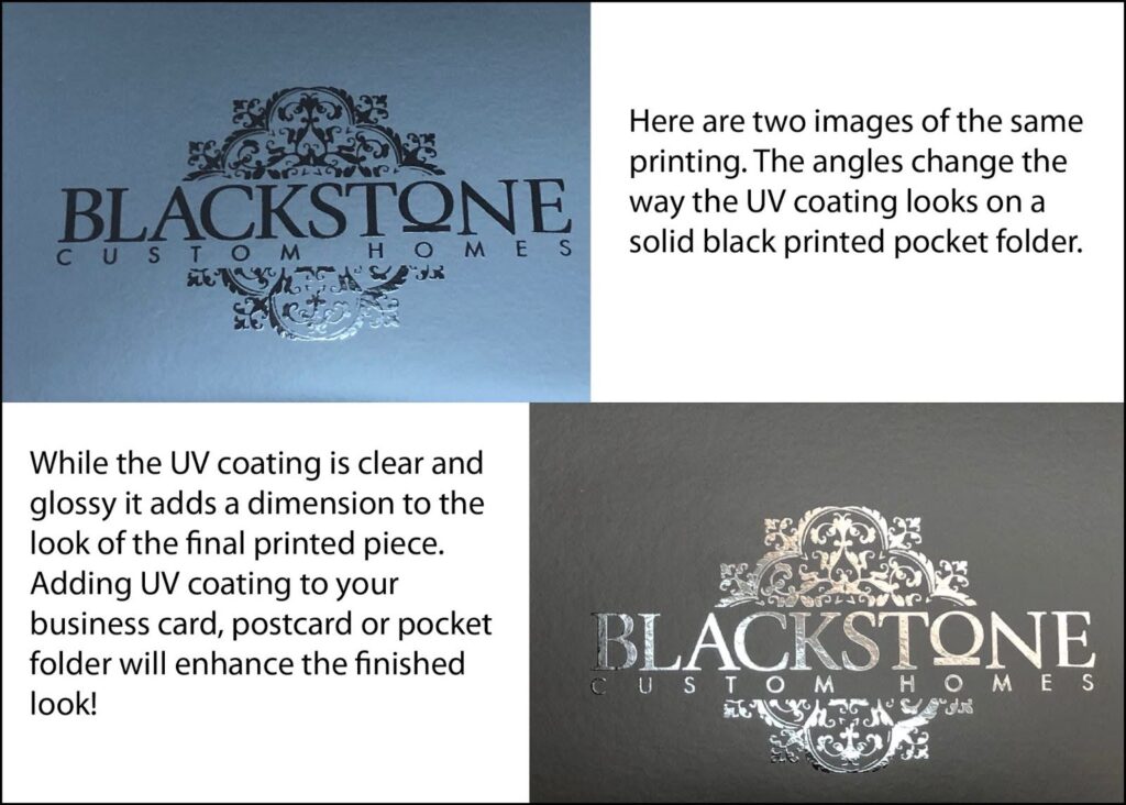 Image showing how UV Printing improves the clients product